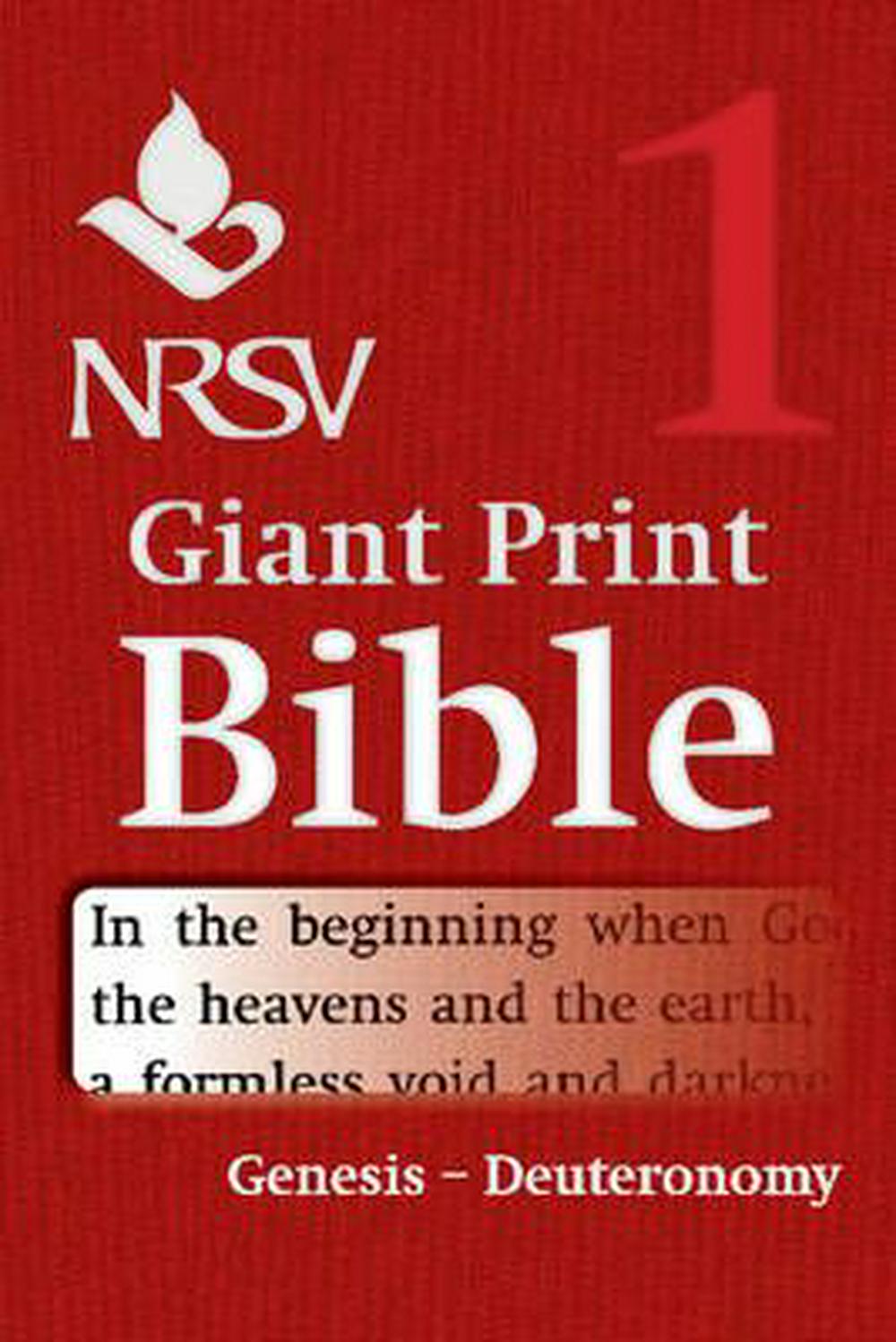 NRSV Giant Print Bible: Genesis-Deuteronomy - Re-vived