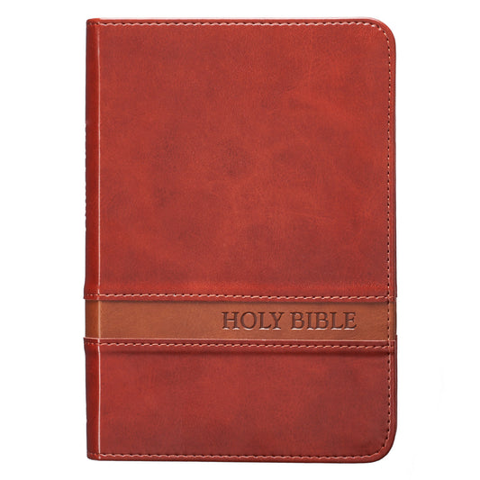 KJV Large Print Compact Bible, Brown - Re-vived