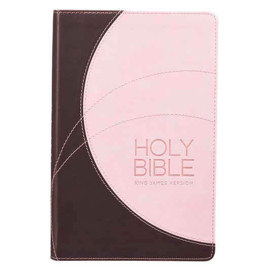 KJV Gift Edition Bible, Brown/Pink - Re-vived
