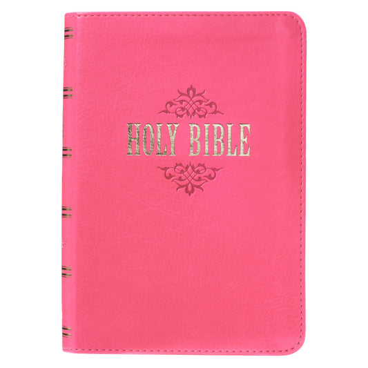 KJV Large Print Compact Bible, Pink - Re-vived