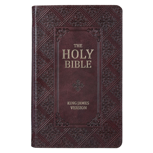 KJV Giant Print Bible, Brown, Thumb Indexed - Re-vived