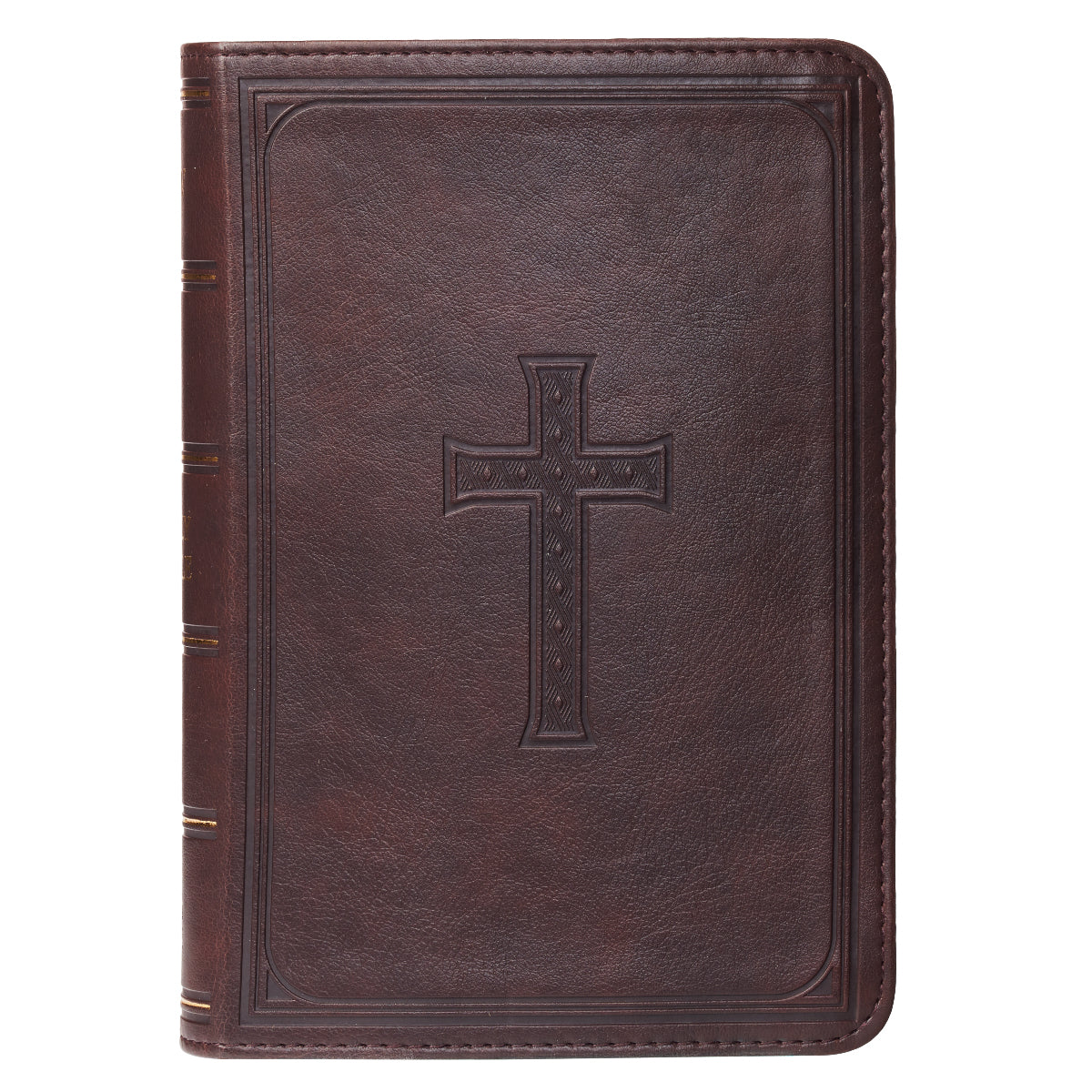 KJV Large Print Compact Bible, Brown - Re-vived