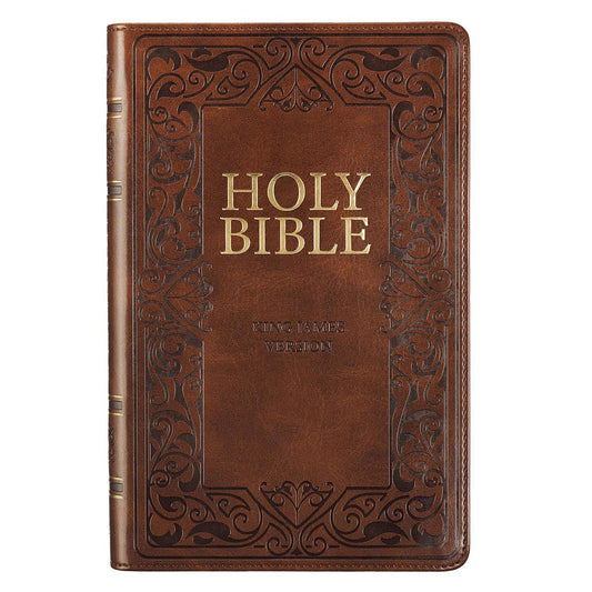 KJV Gift Edition Bible, Brown, Thumb Indexed - Re-vived