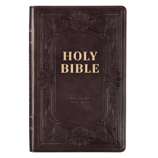 KJV Gift Edition Bible, Dark Brown, Thumb Indexed - Re-vived
