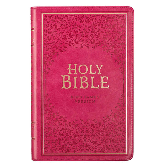 KJV Gift Edition Bible, Pink, Thumb Indexed - Re-vived
