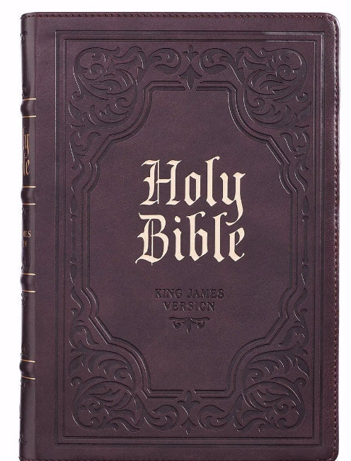 KJV Giant Print Bible, Dark Brown, Indexed - Re-vived