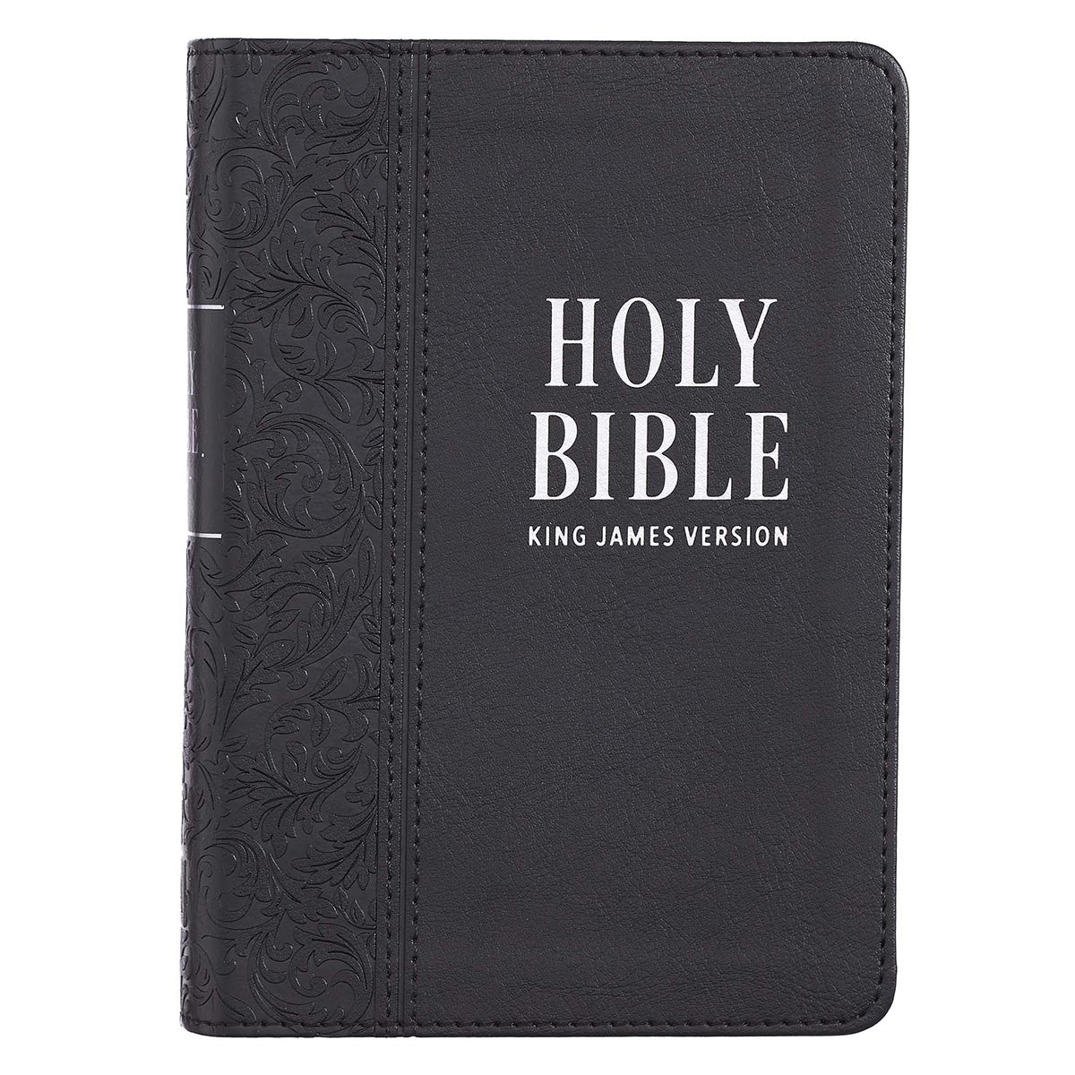 KJV Large Print Compact Bible, Black - Re-vived