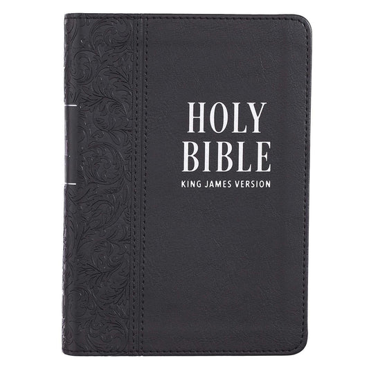 KJV Large Print Compact Bible, Black - Re-vived