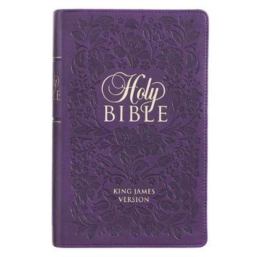 KJV Giant Print Bible, Purple, Thumb Indexed - Re-vived