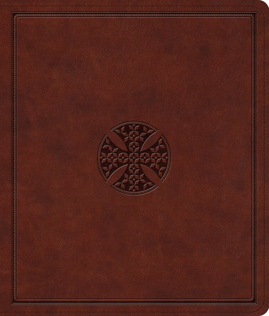 ESV Journaling Bible, TruTone, Brown, Mosaic Cross Design - Re-vived