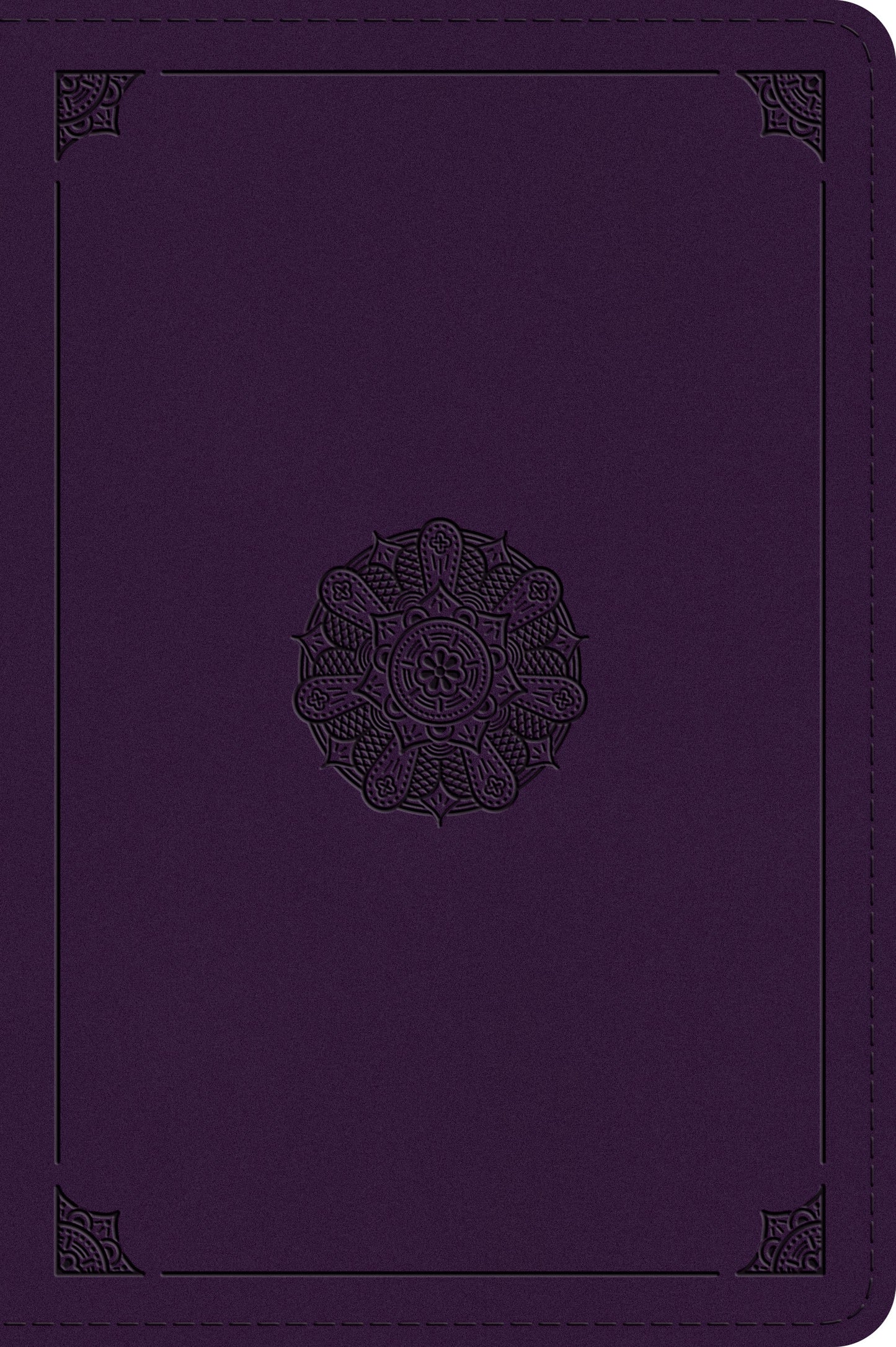 ESV Large Print Bible, Lavender, Emblem Design - Re-vived