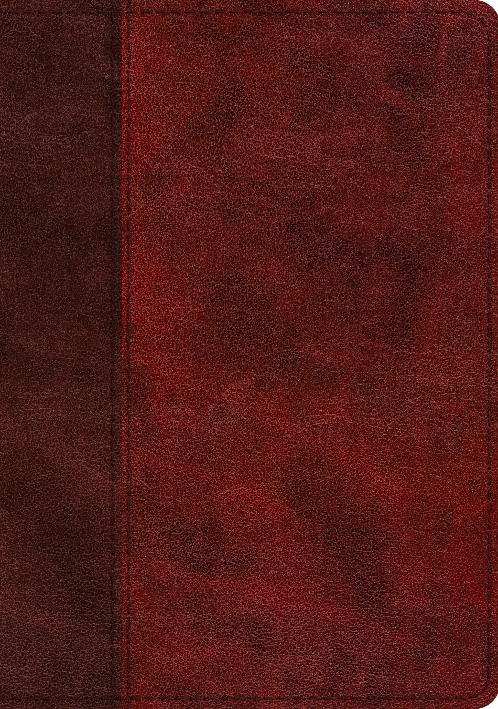 ESV Single Column Journaling Bible, Large Print, Burgundy - Re-vived