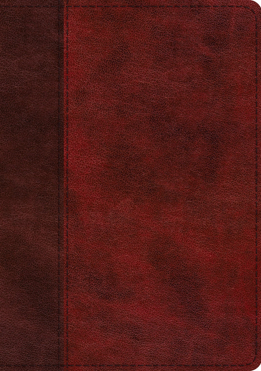 ESV Single Column Journaling Bible, Large Print, Burgundy - Re-vived