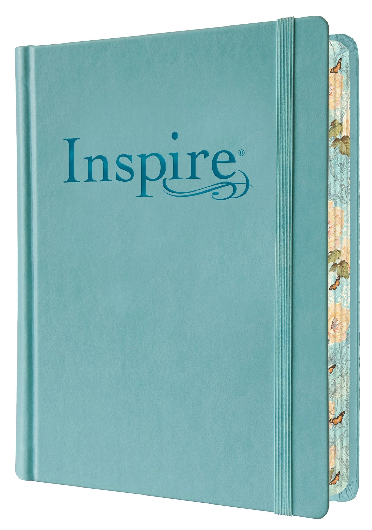 NLT Inspire Bible Large Print, Tranquil Blue - Re-vived