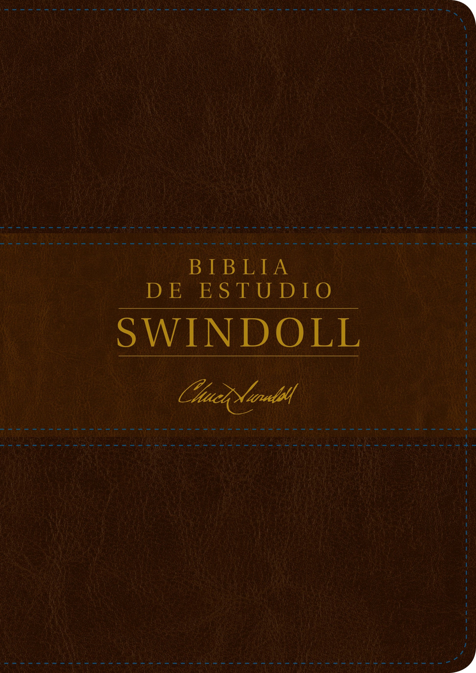 Biblia de estudio Swindoll NTV, SentiPiel, Café/Café claro - Re-vived