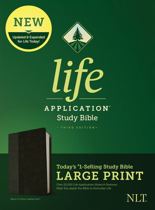 NLT Life Application Study Bible, Third Edition, Large Print - Re-vived