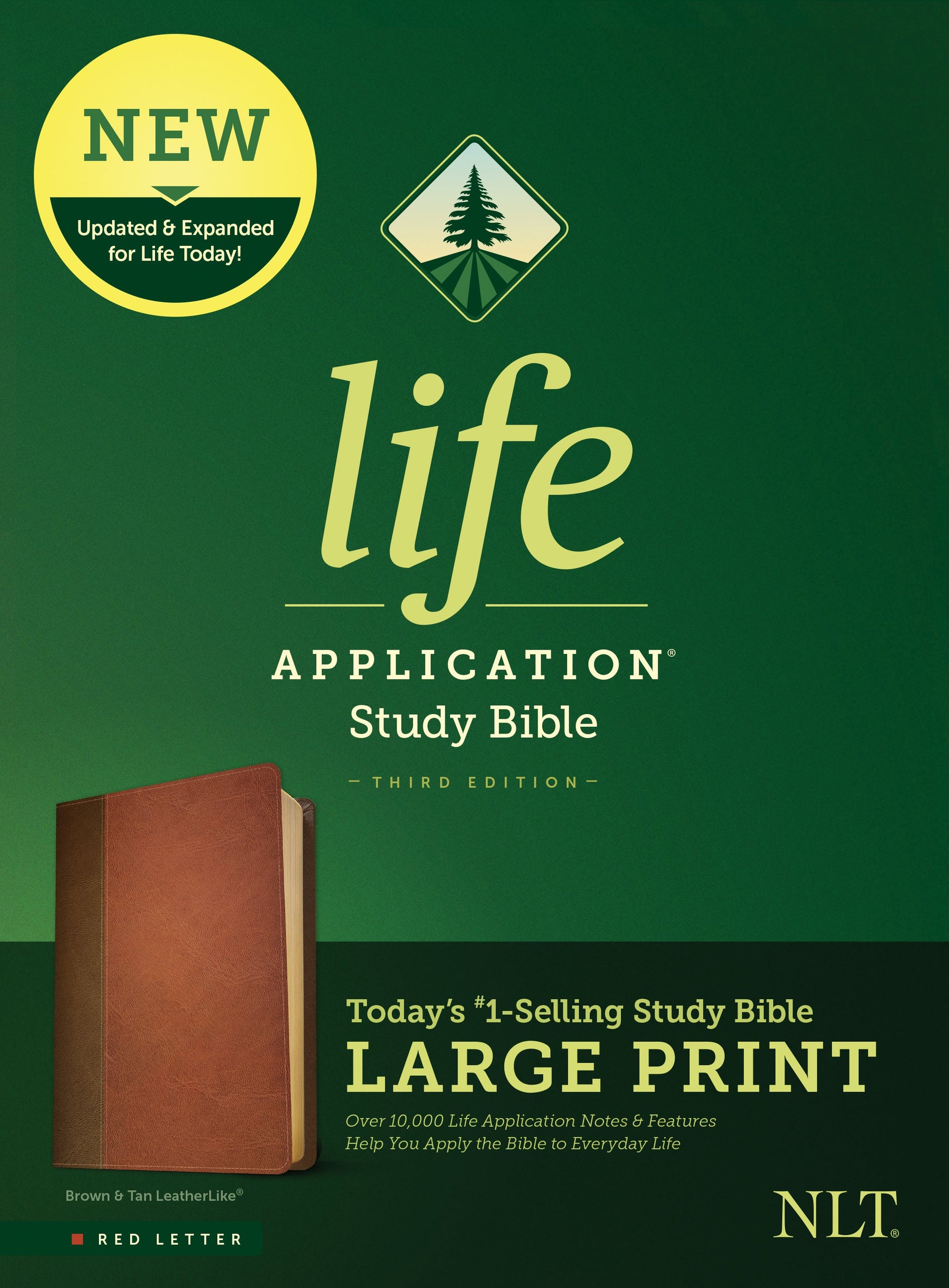 NLT Life Application Study Bible, Third Edition, Large Print - Re-vived