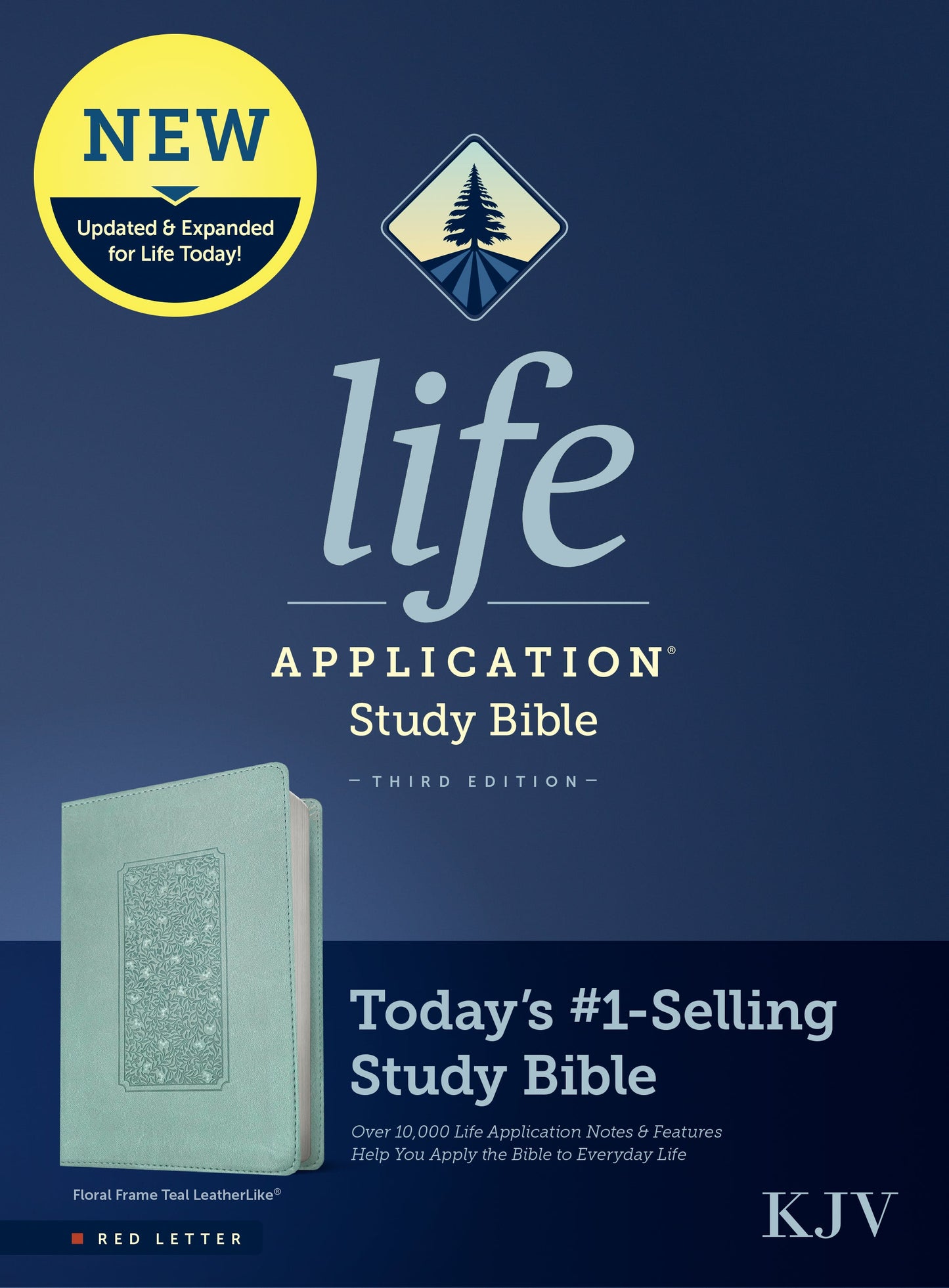 KJV Life Application Study Bible, Third Edition, Floral - Re-vived