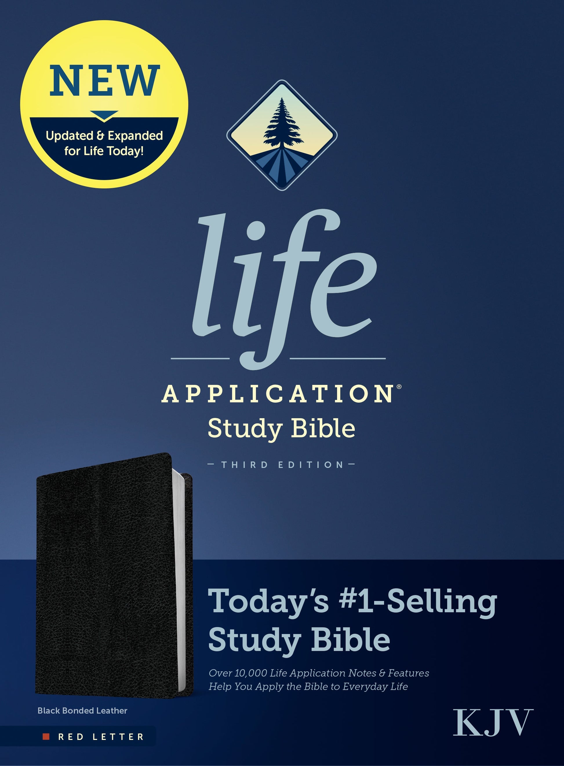 KJV Life Application Study Bible, Third Edition, Black - Re-vived