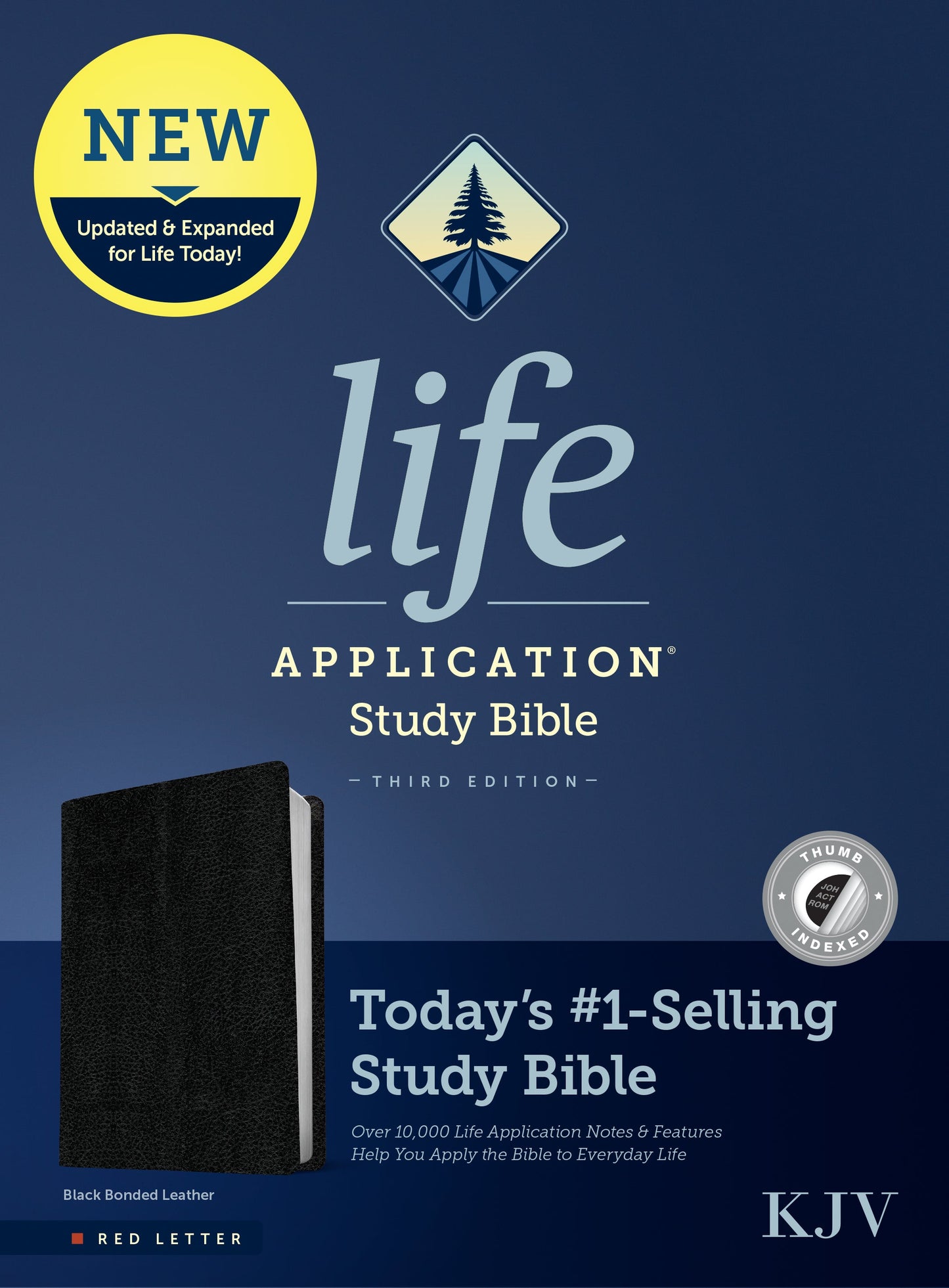KJV Life Application Study Bible, Third Edition, Black - Re-vived