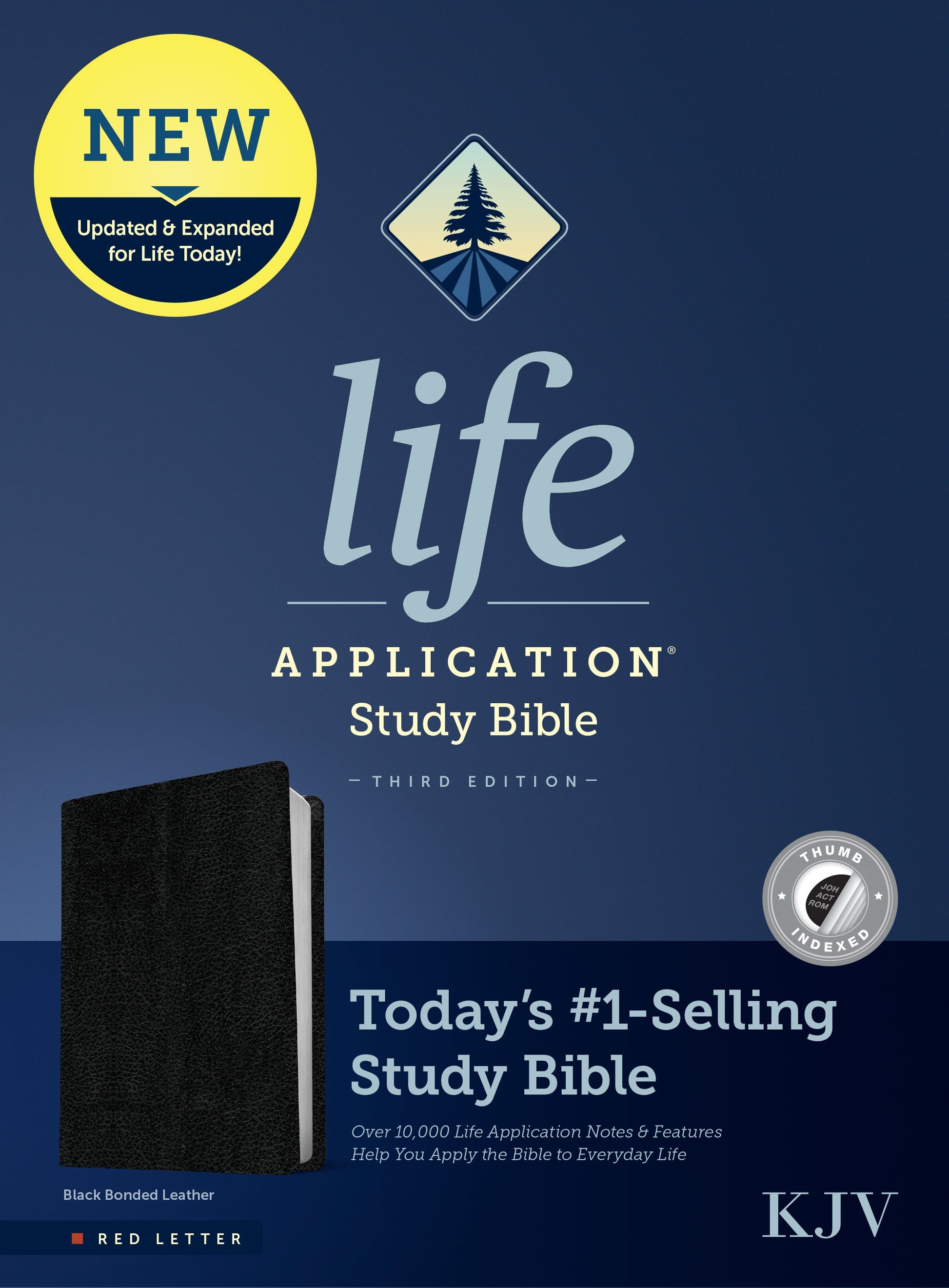 KJV Life Application Study Bible, Third Edition, Black - Re-vived