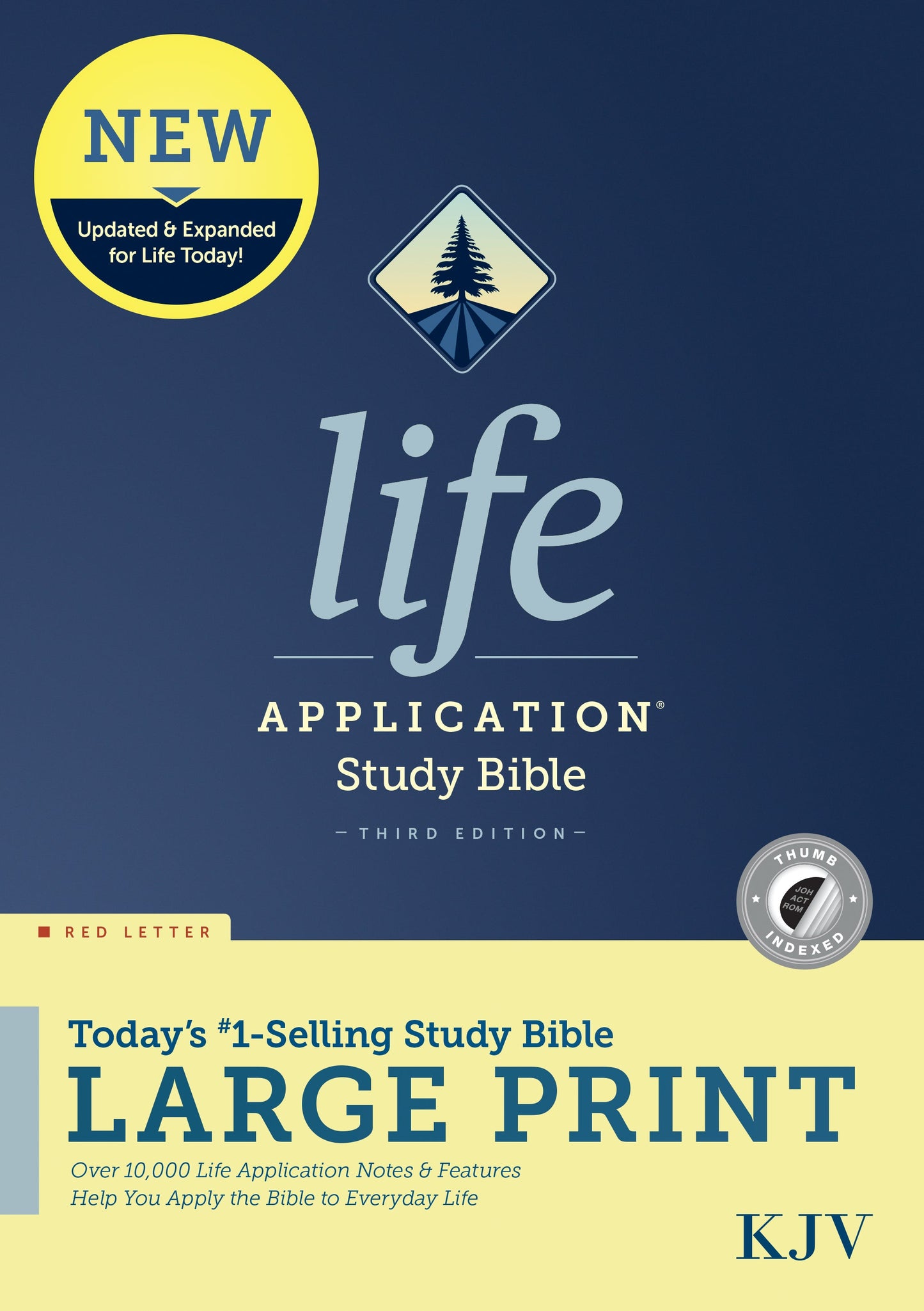 KJV Life Application Study Bible, Third Edition, Large Print - Re-vived