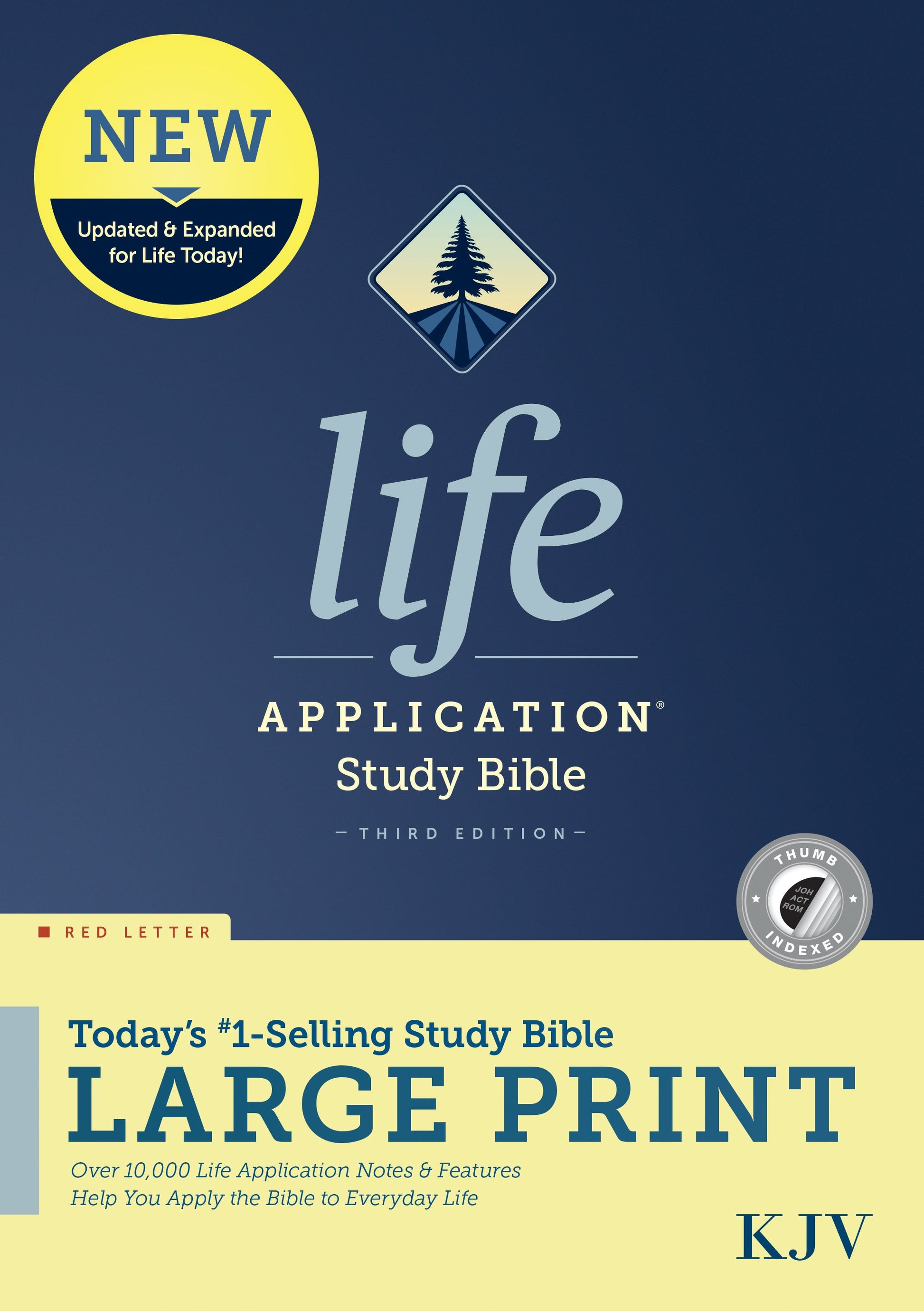 KJV Life Application Study Bible, Third Edition, Large Print - Re-vived