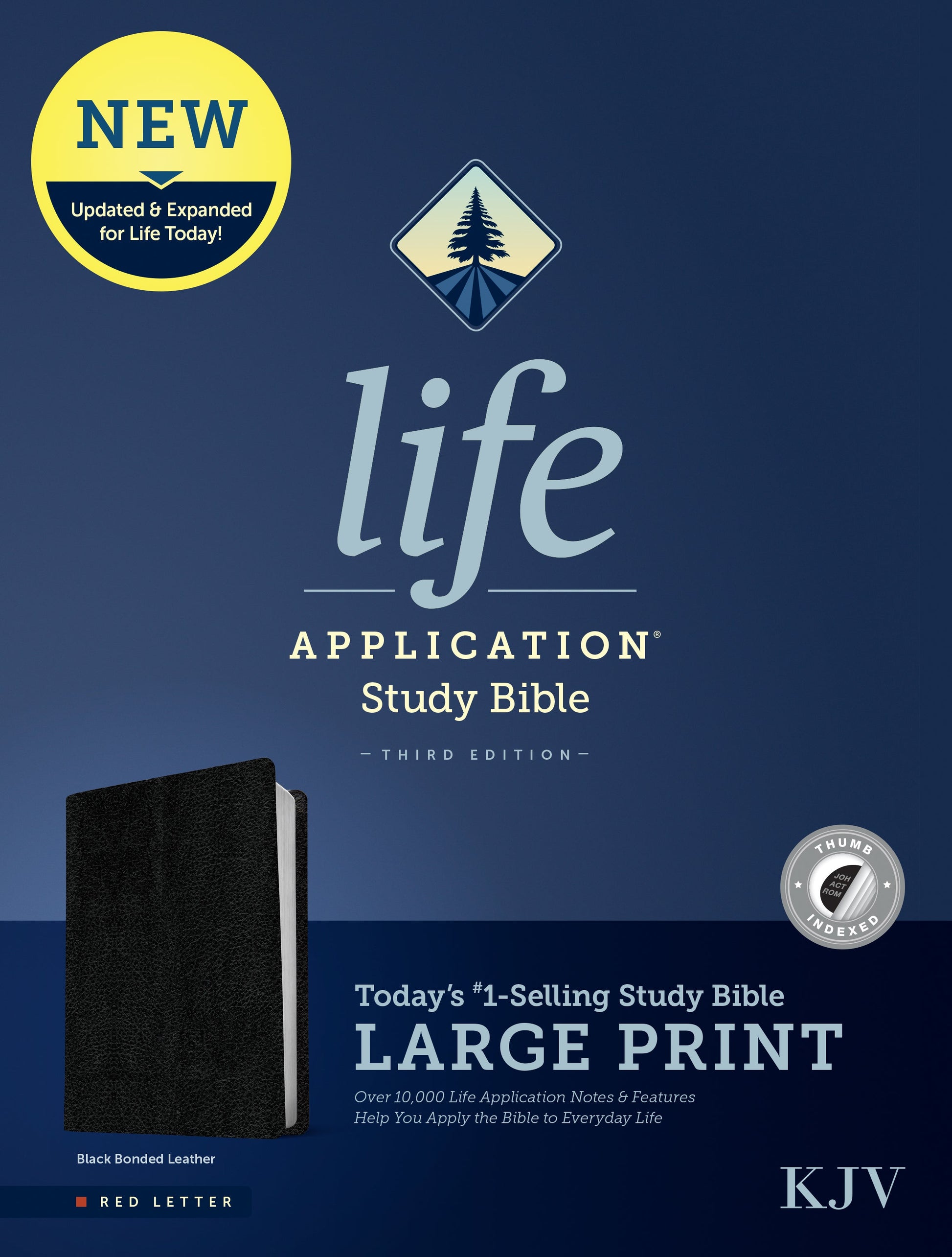 KJV Life Application Study Bible, Third Edition, Large Print - Re-vived