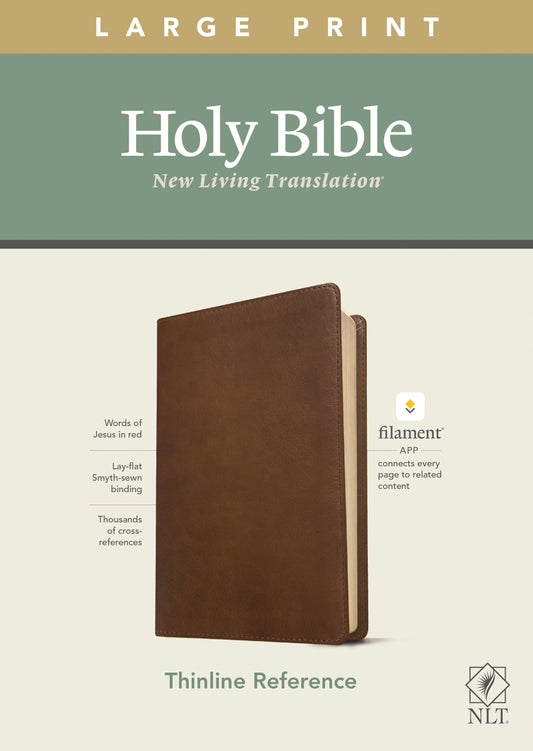 NLT Large Print Thinline Reference Bible, Filament Edition - Re-vived