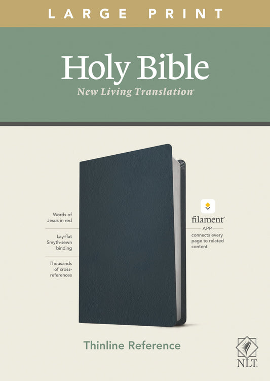 NLT Large Print Thinline Reference Bible, Filament Edition - Re-vived