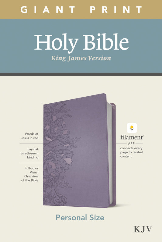 KJV Personal Size Giant Print Bible, Filament Ed., Lavender - Re-vived