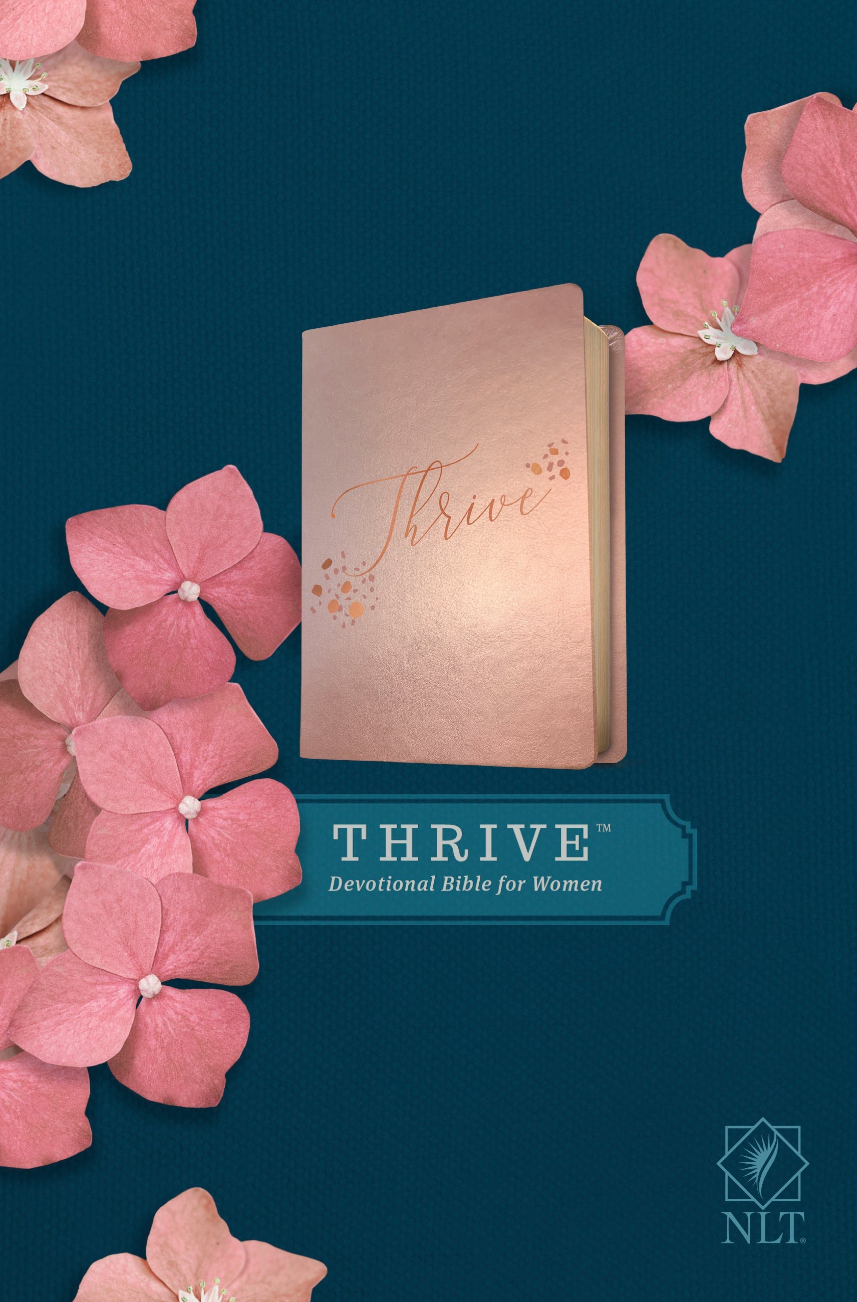 NLT THRIVE Devotional Bible for Women, Rose Metallic - Re-vived