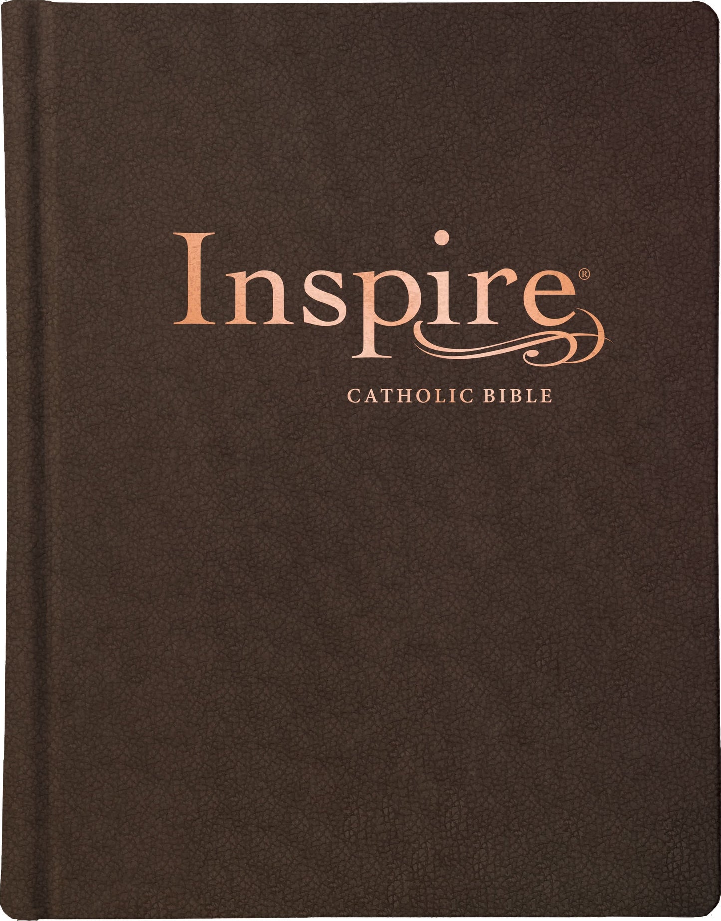 NLT Inspire Catholic Bible (LeatherLike, Dark Brown) - Re-vived