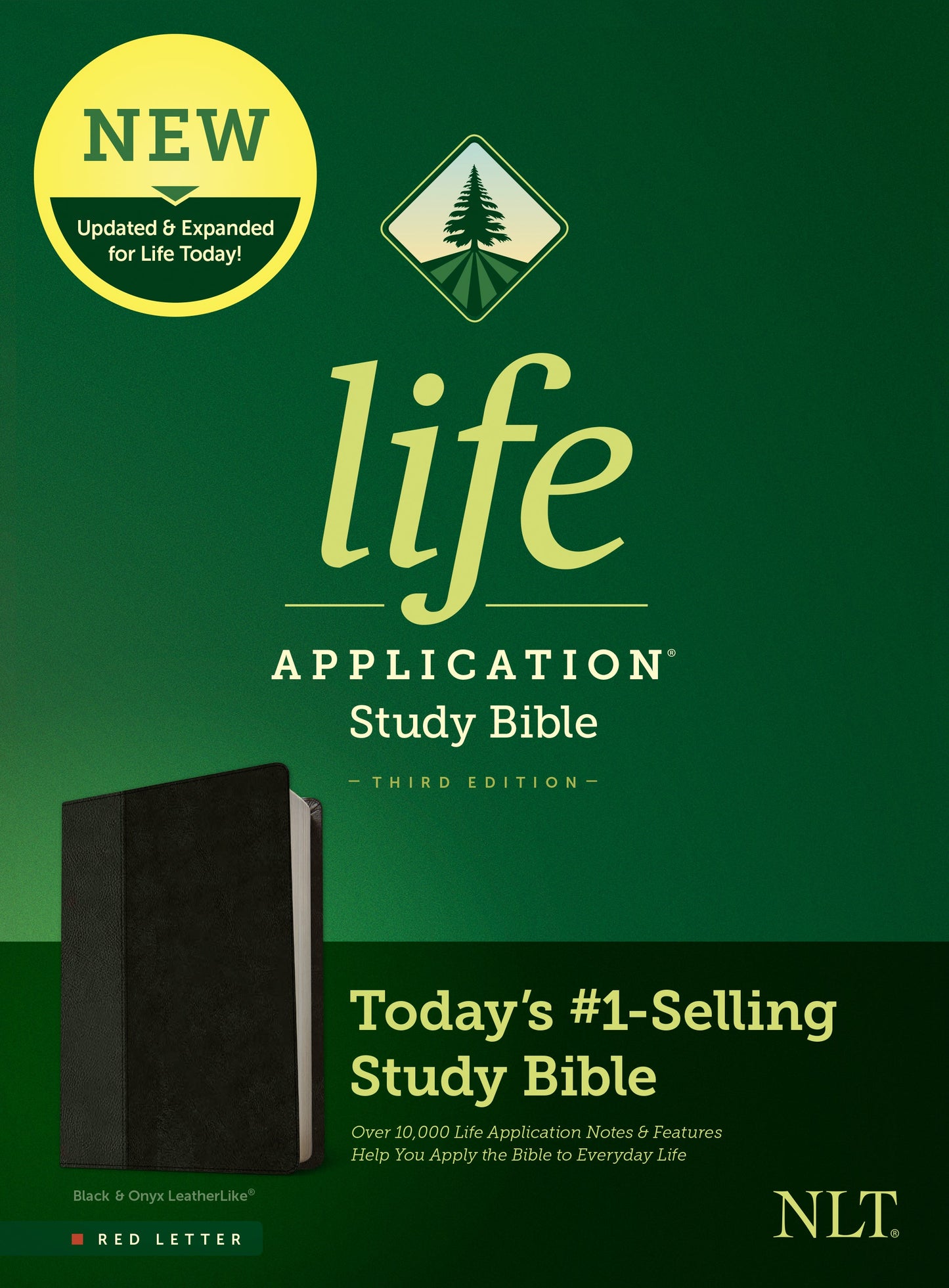 NLT Life Application Study Bible, Third Edition, Black - Re-vived