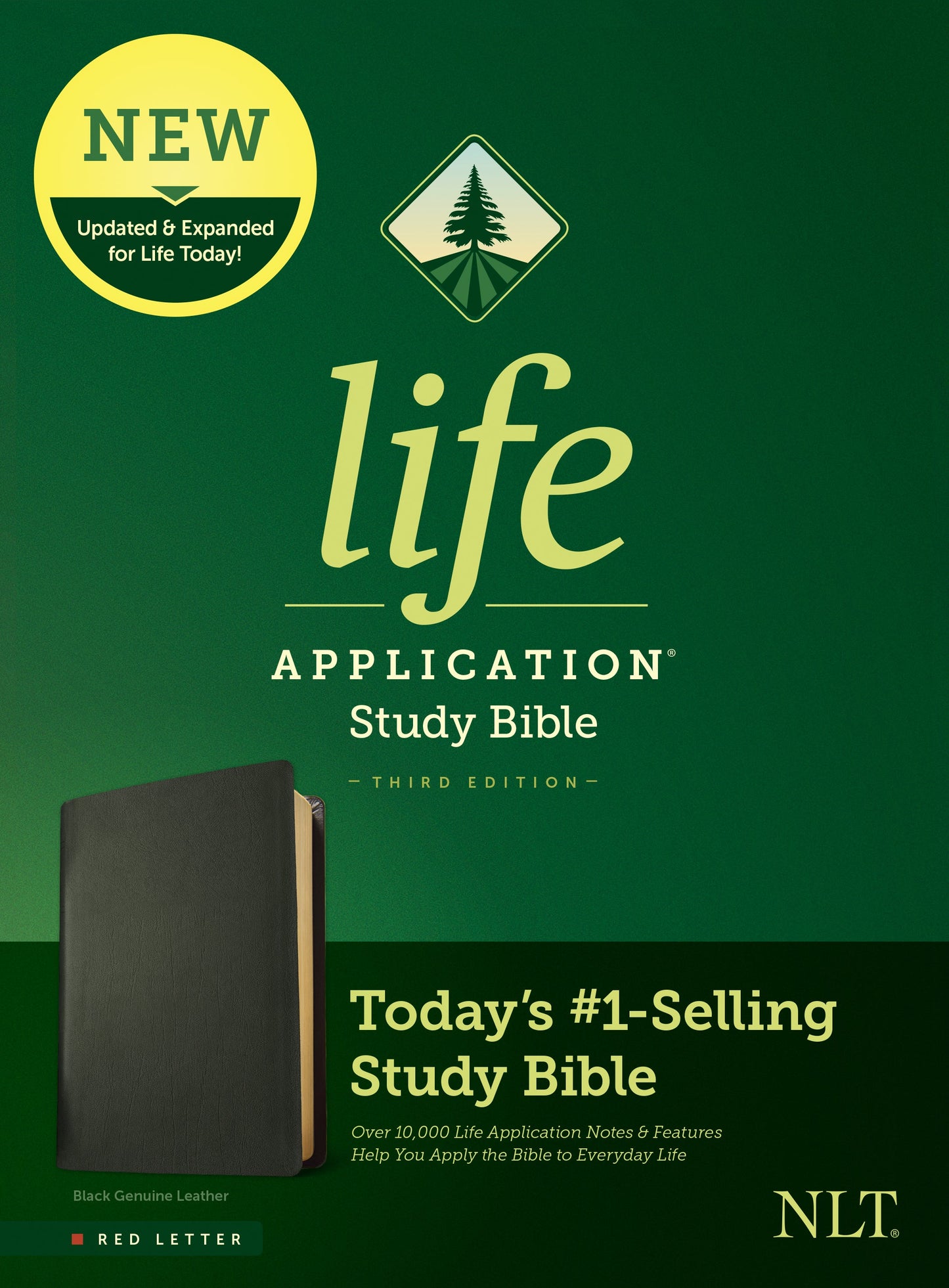 NLT Life Application Study Bible, Third Edition, Black - Re-vived