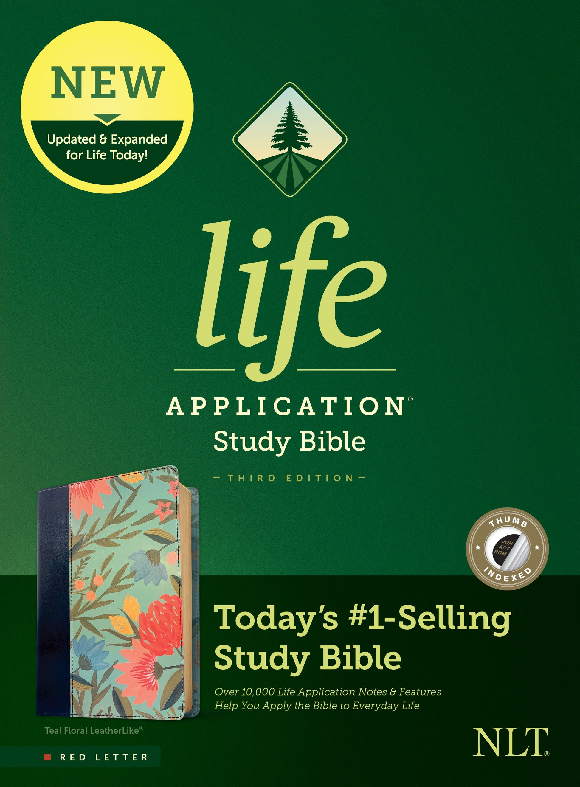 NLT Life Application Study Bible, Third Edition, Teal, Index - Re-vived