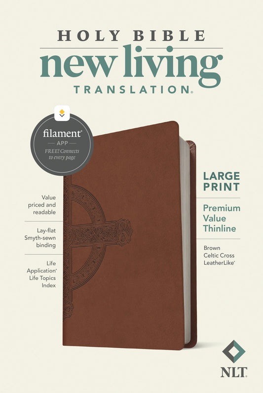 NLT Large Print Premium Value Thinline Bible, Filament - Re-vived