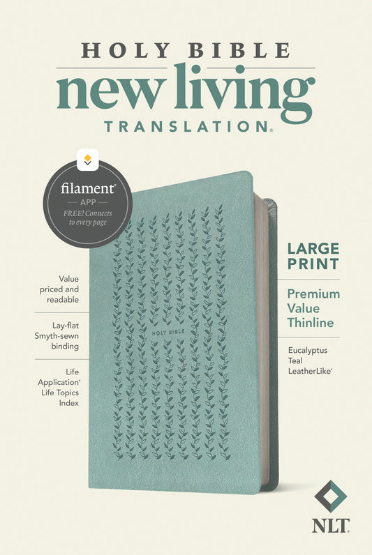 NLT Large Print Premium Value Thinline Bible, Filament - Re-vived