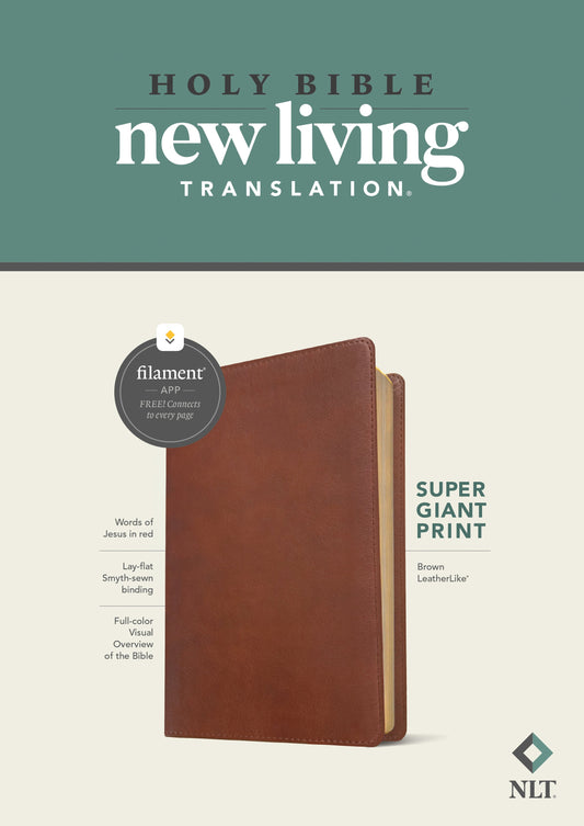NLT Super Giant Print Bible, Filament Enabled Edition - Re-vived