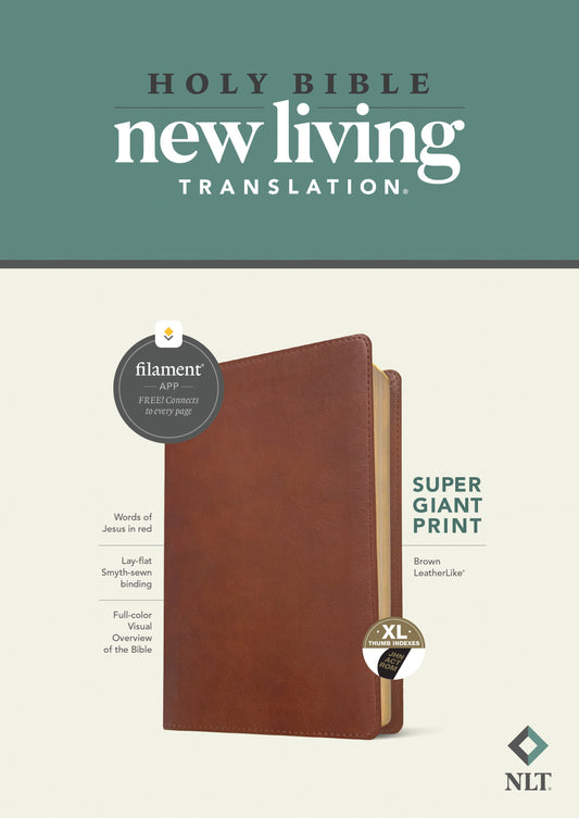 NLT Super Giant Print Bible, Filament Enabled Edition - Re-vived