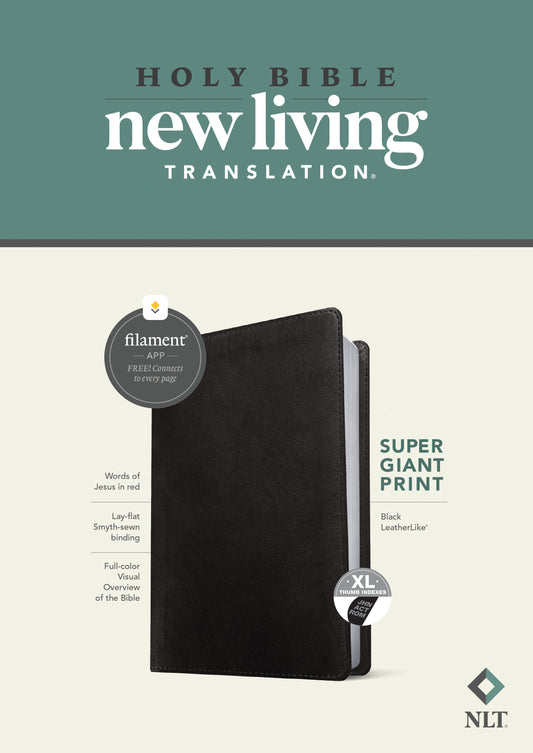 NLT Super Giant Print Bible, Filament Enabled Edition - Re-vived