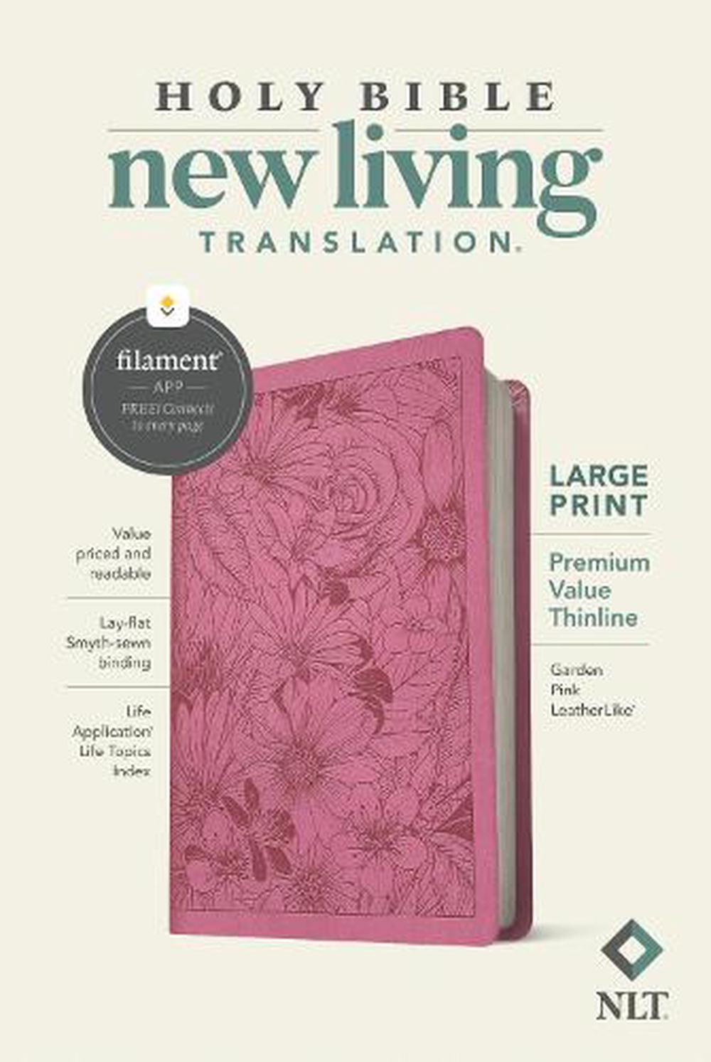 NLT Large Print Premium Value Thinline Bible, Filament - Re-vived