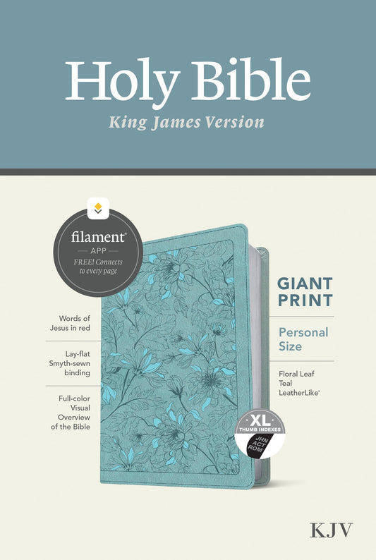 KJV Personal Size Giant Print Bible, Filament Enabled - Re-vived