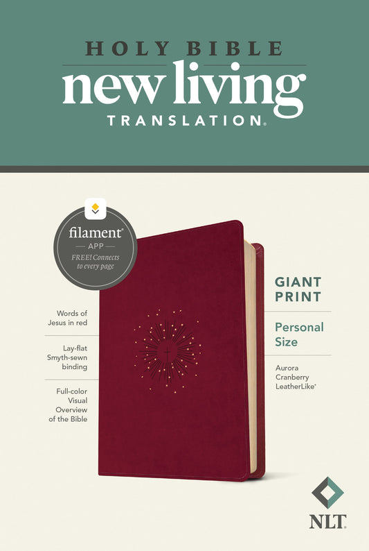NLT Personal Size Giant Print Bible, Filament Edition - Re-vived