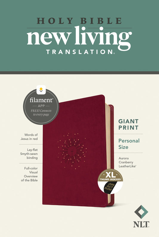NLT Personal Size Giant Print Bible, Filament Edition - Re-vived