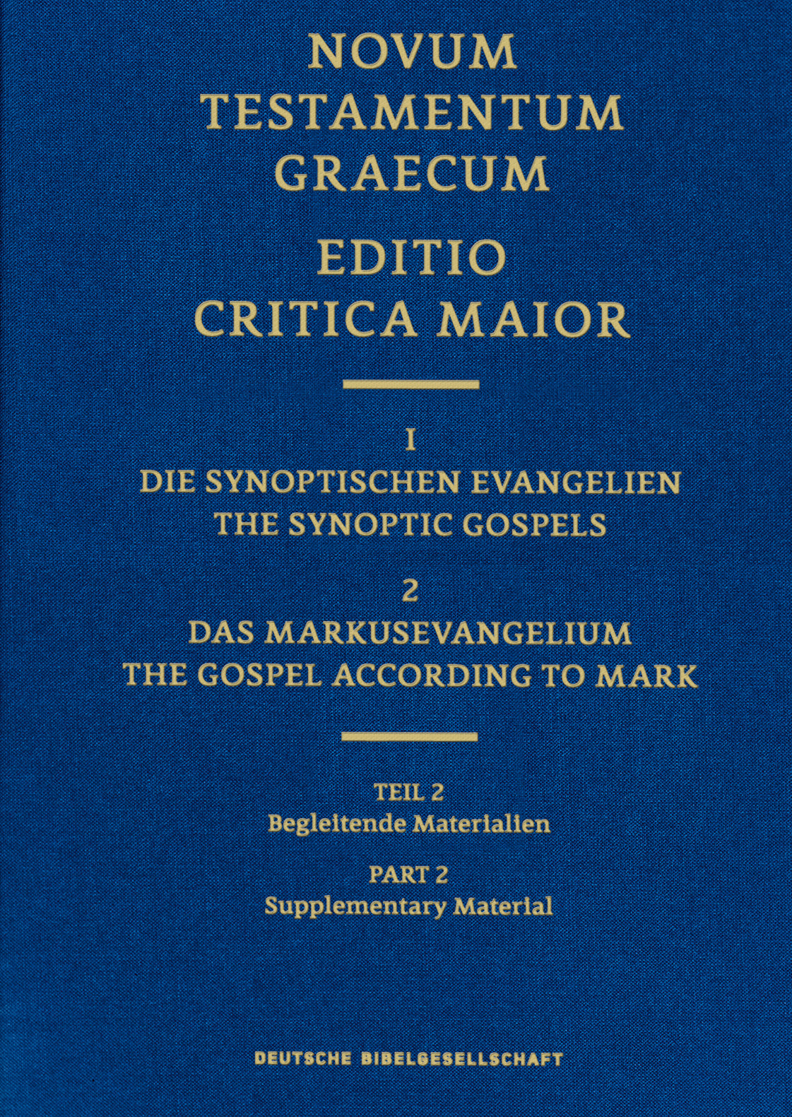 The Gospel of Mark, Editio Critica Maior 2.2 - Re-vived