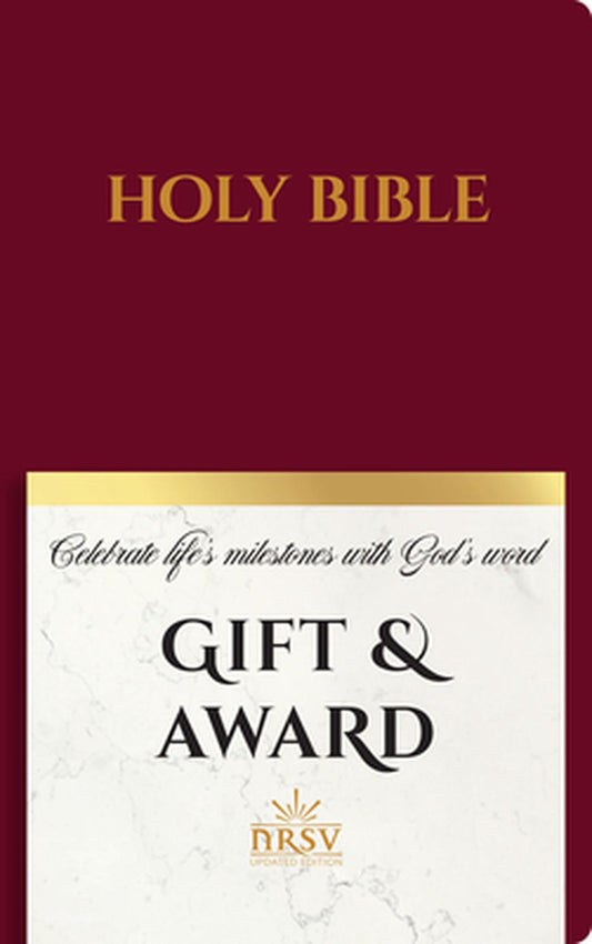 NRSV Updated Edition Gift & Award Bible, Burgundy - Re-vived