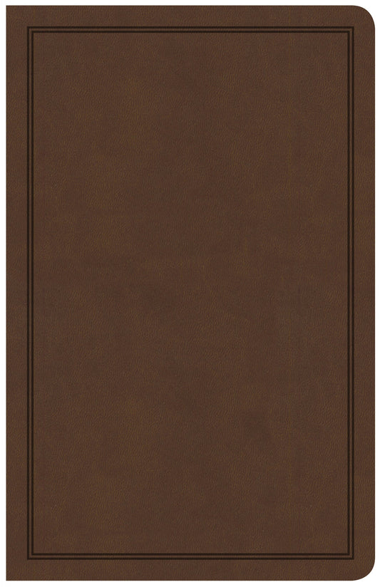 CSB Deluxe Gift Bible, Brown LeatherTouch - Re-vived