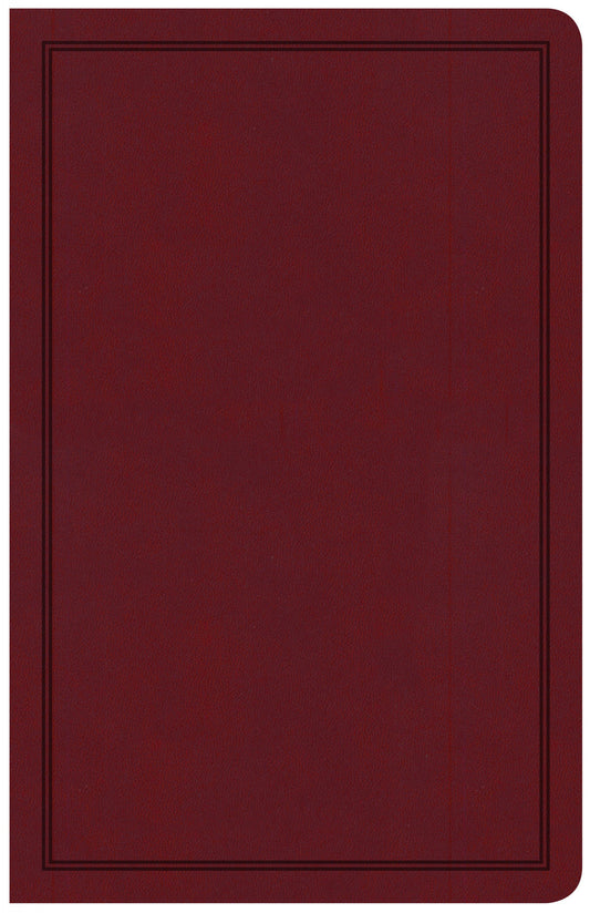 CSB Deluxe Gift Bible, Burgundy LeatherTouch - Re-vived