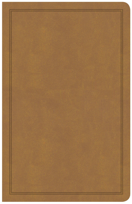 CSB Deluxe Gift Bible, Tan LeatherTouch - Re-vived